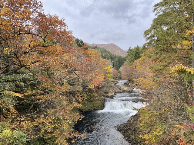 川内川渓谷・かわうち湖 県道46号